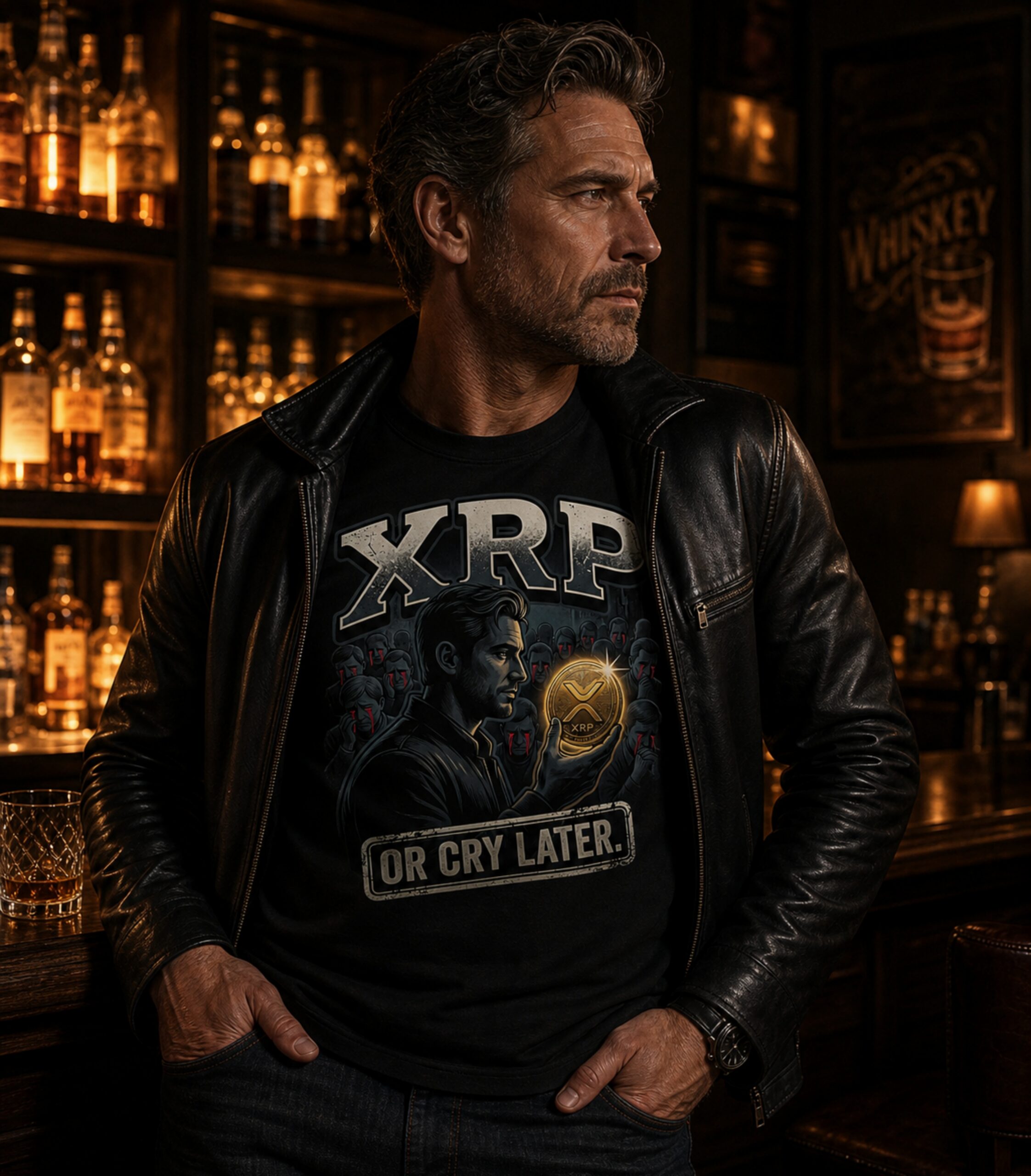 XRP or Cry Later — Unisex XRP Crypto T-Shirt - Image 3